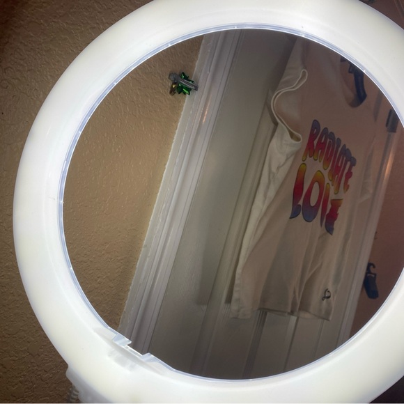 Pride By JoJo Women XL 15-17 Crop Top Summer Love Heart Short Sleeve Shirt Relax - Picture 4 of 10